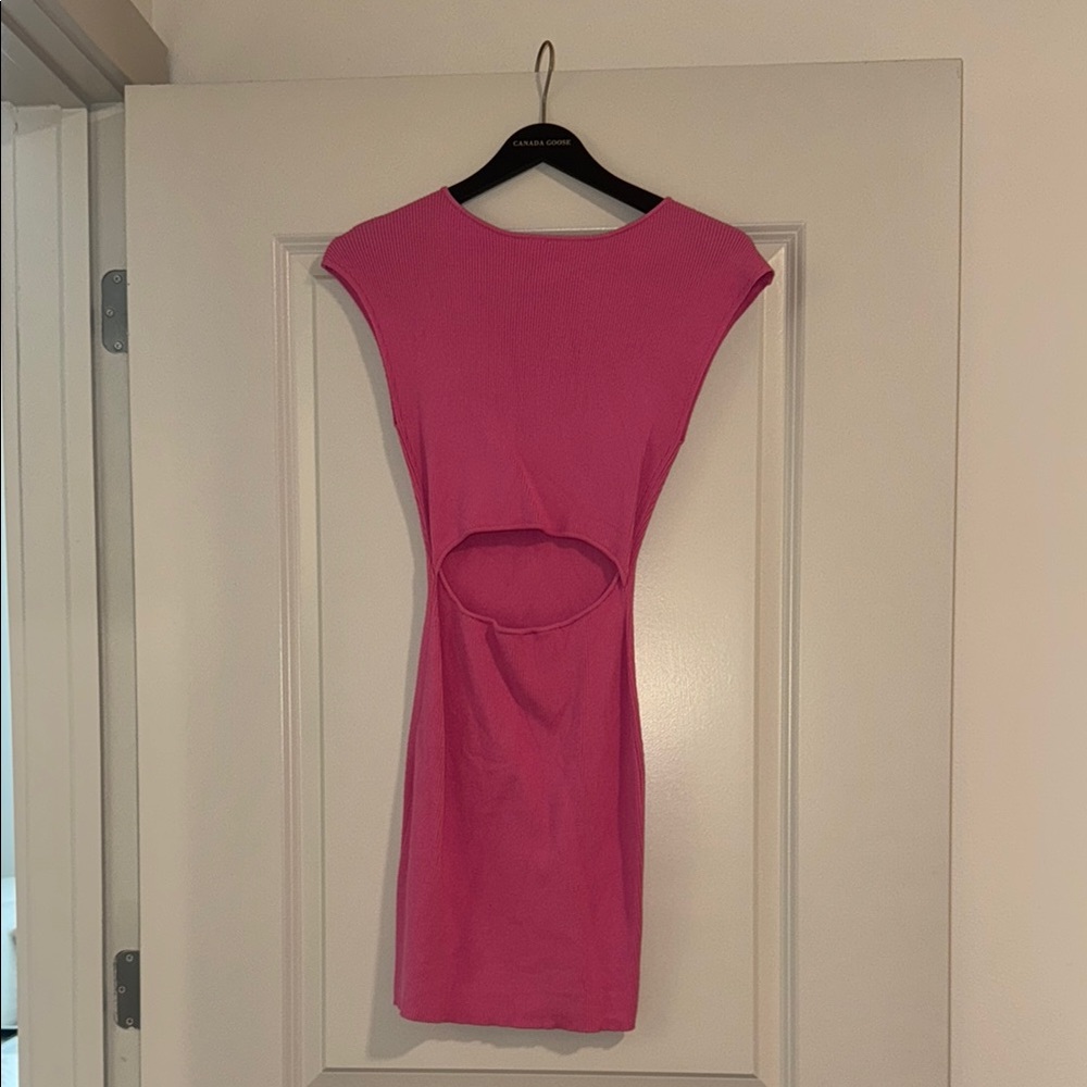 Pink Cut-Out Dress